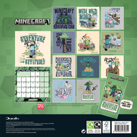 Minecraft 2026 Square Calendar