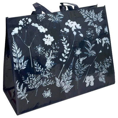 White Flower Reusable Shopping Bag: Assorted image number 2