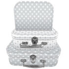 Grey Stars Storage Suitcases - Set Of 3 image number 2