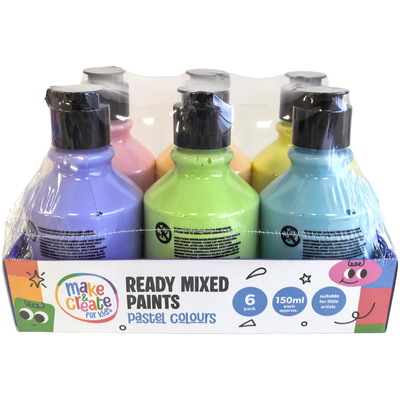Ready Mixed Pastel Paints: Pack of 6 image number 2