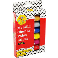 Metallic Poster Paint Sticks - 6 Pack