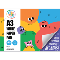 A3 White Paper Pad: 60 Sheets