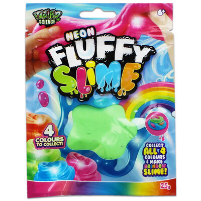 Neon Fluffy Slime: Assorted image number 1
