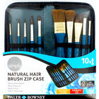 Natural Hair Brush Zip Case - 10 Pieces image number 1