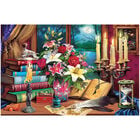 Candlelight Calligraphy 1000 Piece Gold-Foiled Premium Jigsaw Puzzle image number 2