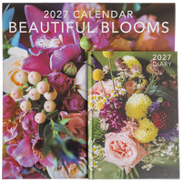 Beautiful Blooms Square Calendar and A5 Diary Set 2027