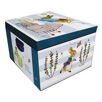 Peter Rabbit Library and Striped Collapsible Storage Box Bundle image number 2