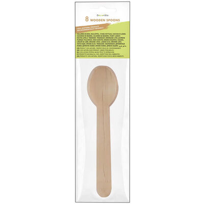 Eco Wooden Spoons: Pack of 8 image number 1