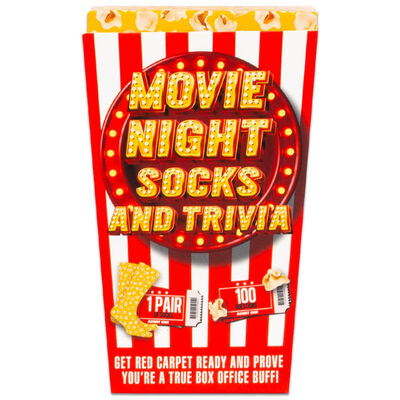 Movie Night Trivia and Socks Set image number 2