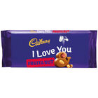 Cadbury Dairy Milk Fruit & Nut Chocolate Bar 110g - I Love You image number 1