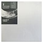 Crawford & Black Stretched Canvases 8” x 8”: Pack of 2 image number 2