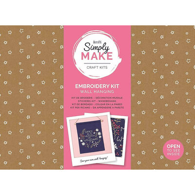 Simply Make - Embroidery Kit Wall Hanging image number 1