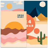 2024 Illustrations Calendar and Diary Set