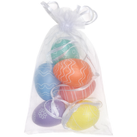 Decorative Easter Eggs in Drawstring Bag