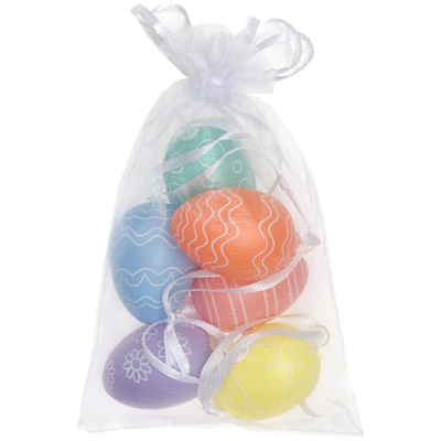 Decorative Easter Eggs in Drawstring Bag image number 1