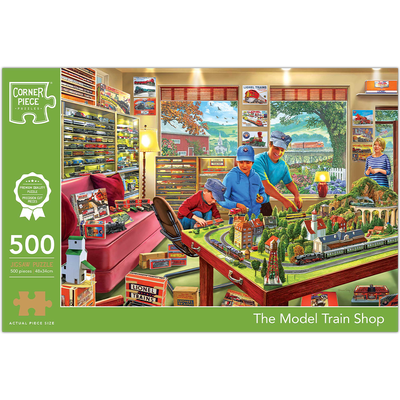 The Model Train Shop 500 Piece Jigsaw Puzzle image number 1