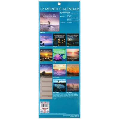 Psalms 2022 Slim Calendar and Diary Set image number 4