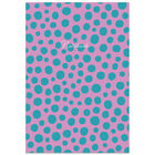 A5 Casebound Purple & Aqua Spots Notebook image number 1