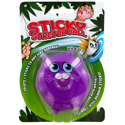 Purple Cat Sticky Stretch Ball image number 1