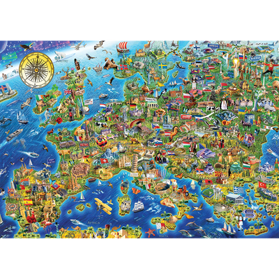 World Landmarks 500 Piece Jigsaw Puzzle image number 2