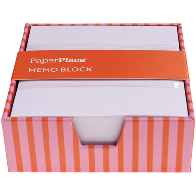 Memo Block Pink & Red Stripes image number 1