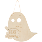 Hanging Wooden Ghost image number 1
