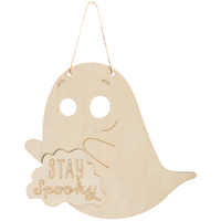 Hanging Wooden Ghost