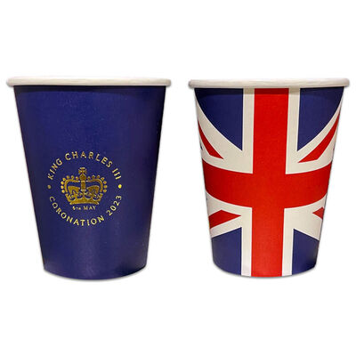 Union Jack Coronation Paper Cups: Pack of 8 image number 2