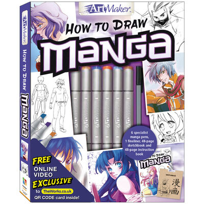Art Maker Masterclass Collection: How to Draw Manga Kit - Adults