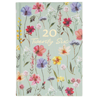 A6 Wildflower 2026 Week to View Casebound Diary image number 1