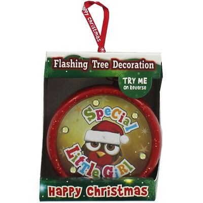 Flashing Christmas Bauble - Special Little Girl image number 1