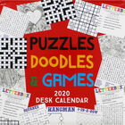 Puzzles Doodles and Games 2020 Desk Calendar image number 1
