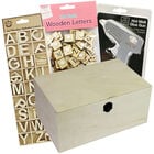 Easter Create Your Own Wooden Box: 35 x 25 x 17cm Bundle image number 1