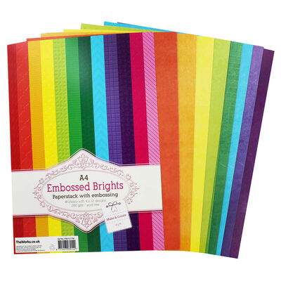 A4 Embossed Brights Card image number 1