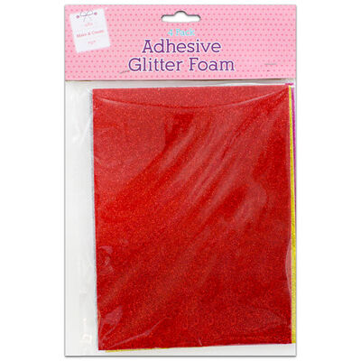 Adhesive Glitter Foam – Pack of 4 image number 1