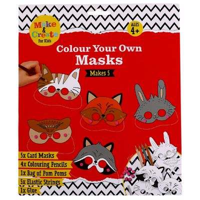Colour Your Own Woodland Masks image number 1
