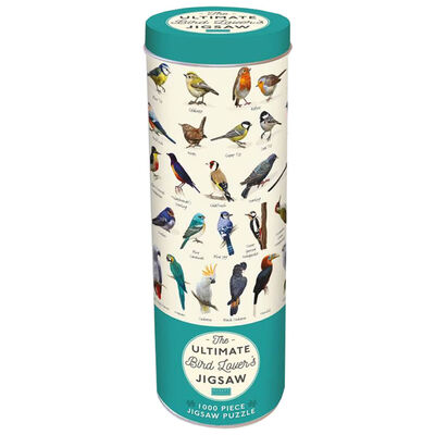 Bird Lovers 1000 Piece Jigsaw Puzzle in Tin image number 1