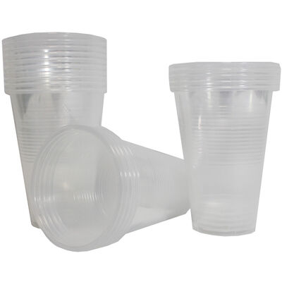Plastic Half Pint Glasses - 20 Pack image number 2
