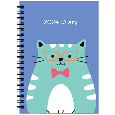A5 2024 Day a Page Diary: Cute Crew image number 1