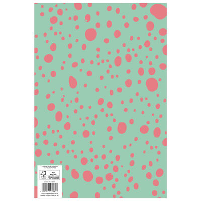 A4 Casebound Sage & Pink Spots Notebook image number 2