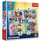 Paw Patrol Happy Dogs 4 in 1 Jigsaw Puzzle Set image number 1