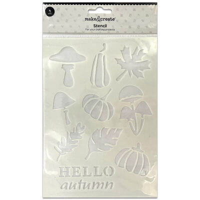 Hello Autumn Stencil Sheet image number 1