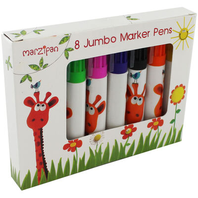 Marzipan Animals 8 Jumbo Marker Pens image number 1