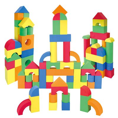 Soft EVA Building Blocks: 70 Piece Set image number 1