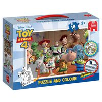 Toy Story 4 Jumbo Puzzle and Colour 18 Piece Jigsaw Puzzle