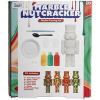 Marble Pour Nutcracker
