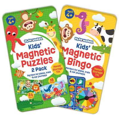 PlayWorks Magnetic Games Tin Set image number 3
