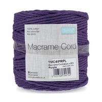 Trimits: Purple Cotton Macrame Cord 87m x 4mm