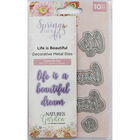 Crafters Companion Spring is in the Air Metal Die - Life is Beautiful image number 1