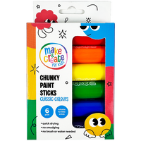 Chunky Paint Sticks: Pack of 6
